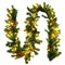 Costway 9Ft Pre-lit Artificial Christmas Garland Red Berries w/ 100 LED Lights & Timer